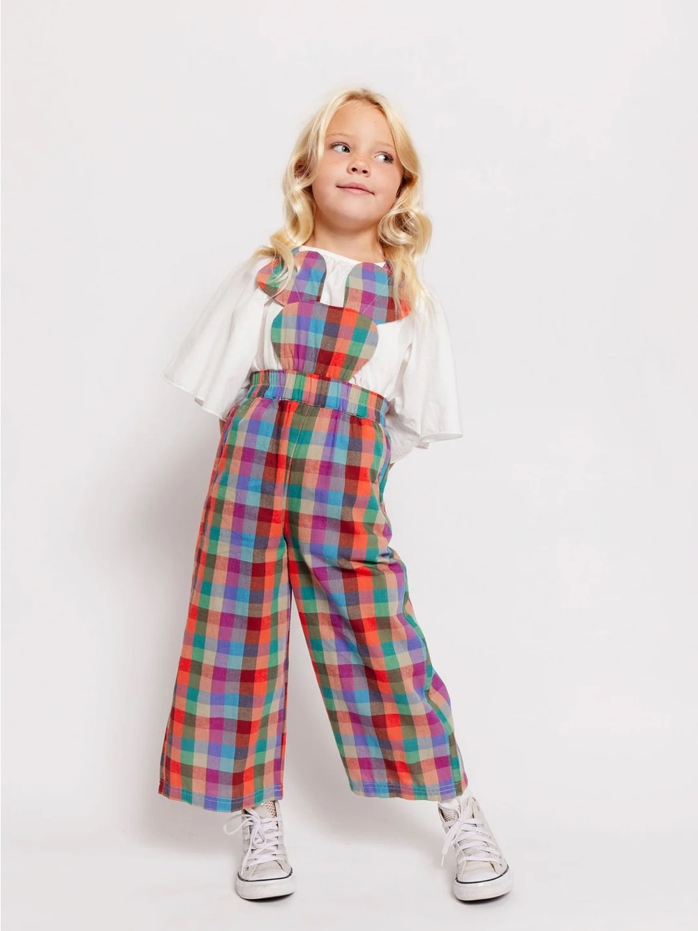 PEPPER Mickey Plaid Overalls